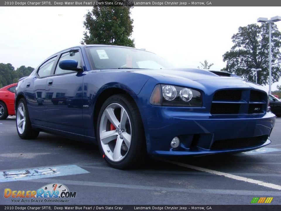 2010 Dodge Charger SRT8 Deep Water Blue Pearl / Dark Slate Gray Photo #4