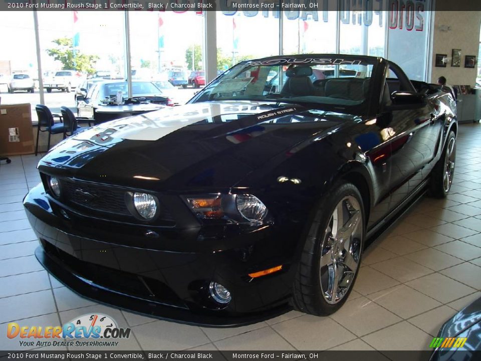 2010 Ford Mustang Roush Stage 1 Convertible Black / Charcoal Black Photo #1