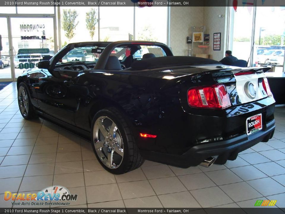 2010 Ford Mustang Roush Stage 1 Convertible Black / Charcoal Black Photo #2