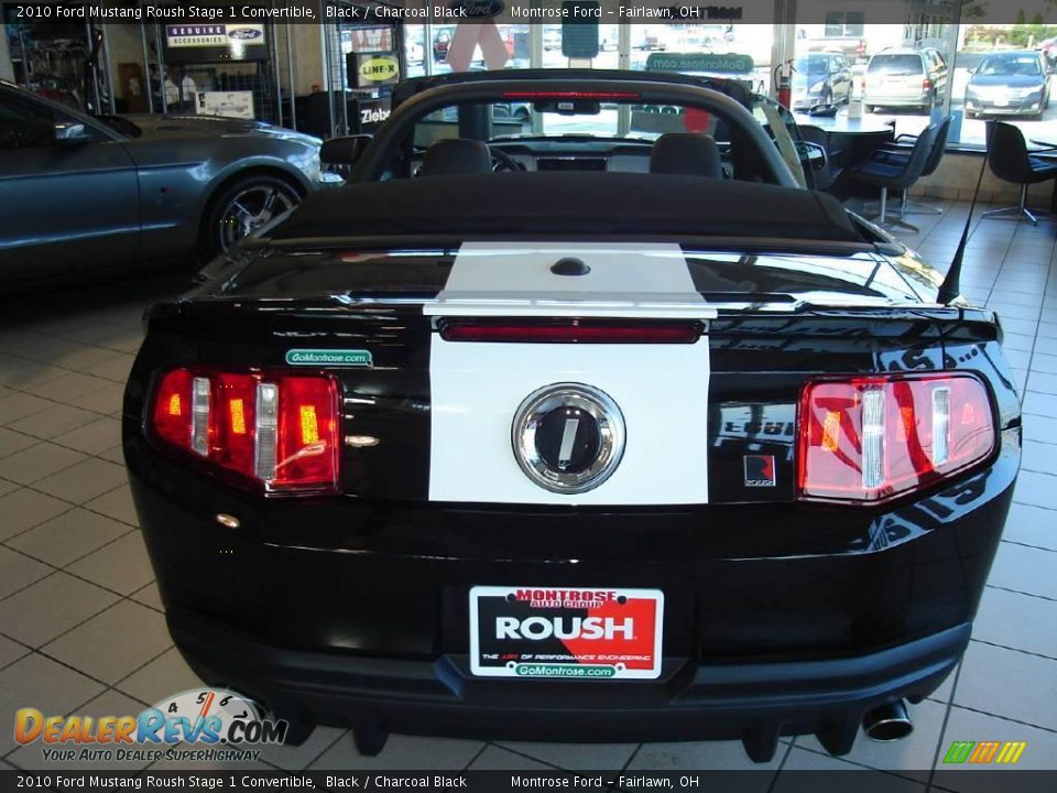 2010 Ford Mustang Roush Stage 1 Convertible Black / Charcoal Black Photo #3
