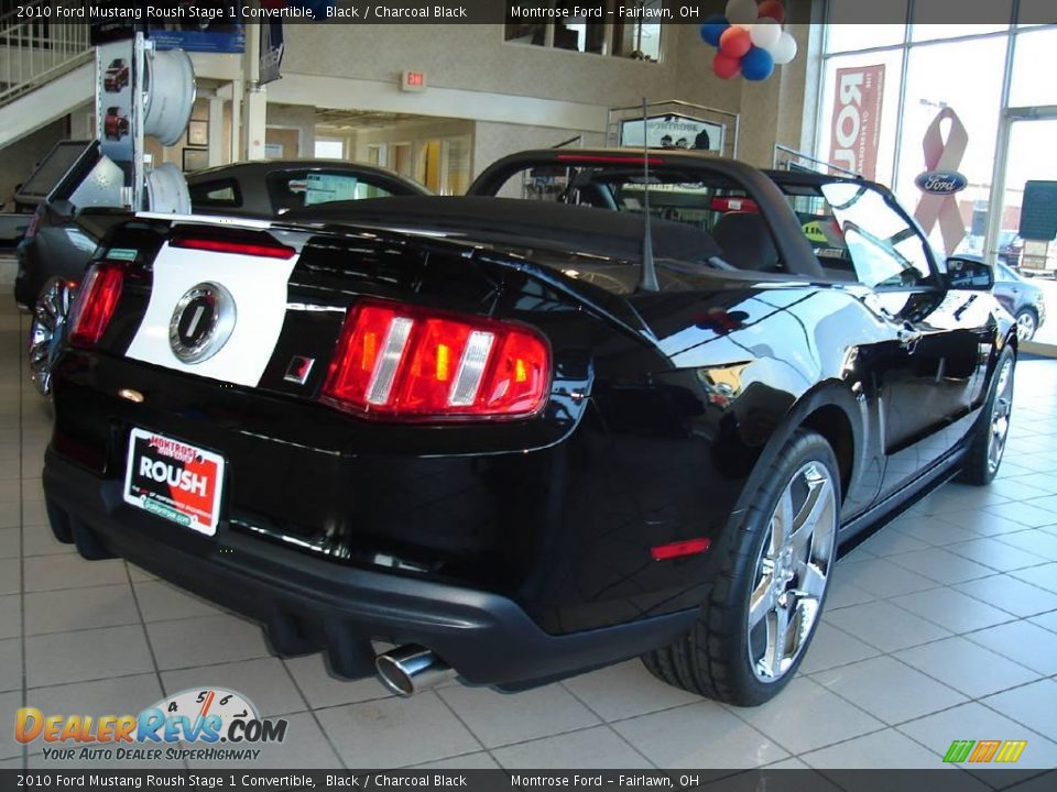 2010 Ford Mustang Roush Stage 1 Convertible Black / Charcoal Black Photo #4
