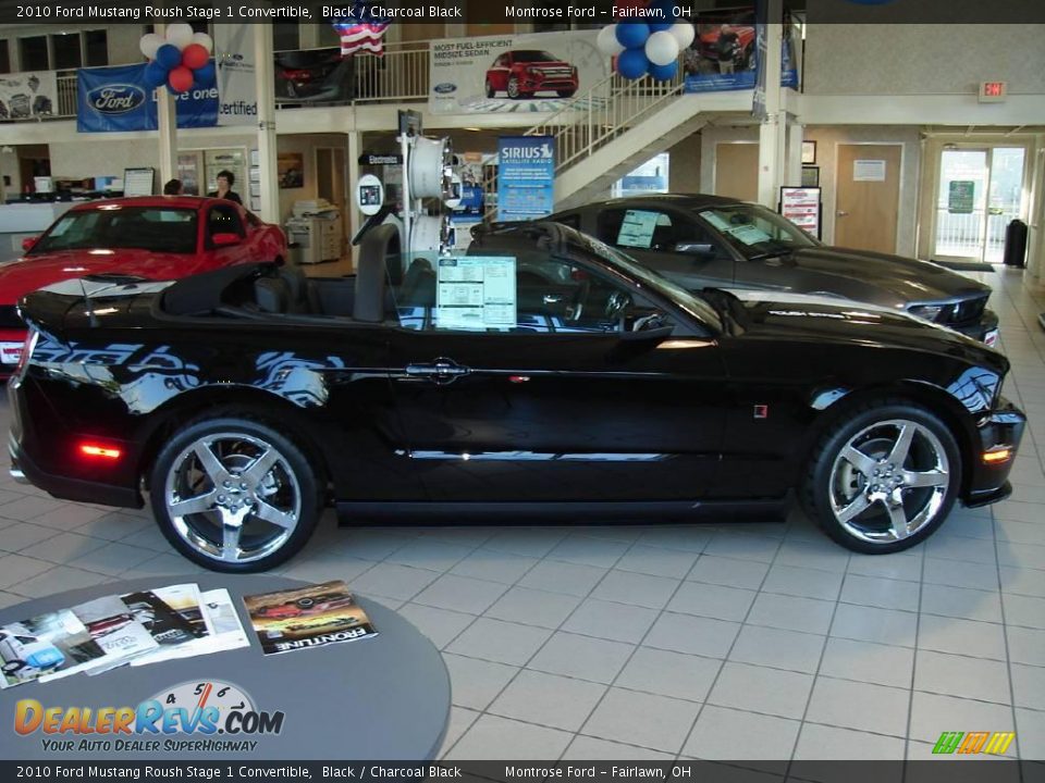 2010 Ford Mustang Roush Stage 1 Convertible Black / Charcoal Black Photo #5