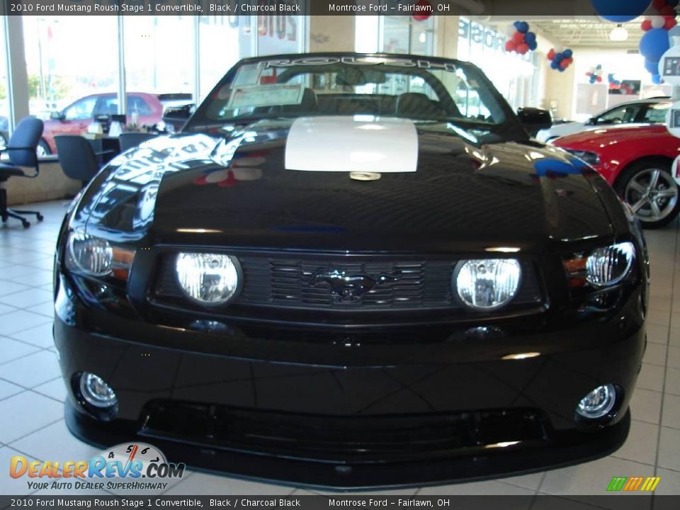 2010 Ford Mustang Roush Stage 1 Convertible Black / Charcoal Black Photo #7