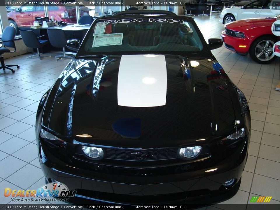 2010 Ford Mustang Roush Stage 1 Convertible Black / Charcoal Black Photo #8