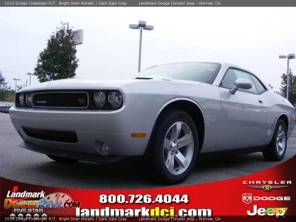 2010 Dodge Challenger R/T Bright Silver Metallic / Dark Slate Gray Photo #1