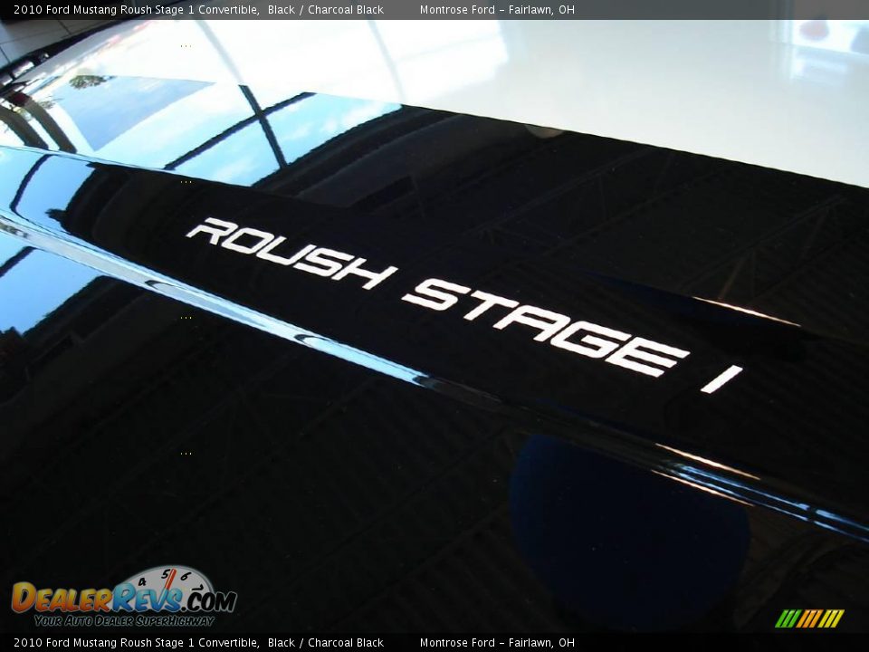 2010 Ford Mustang Roush Stage 1 Convertible Black / Charcoal Black Photo #9
