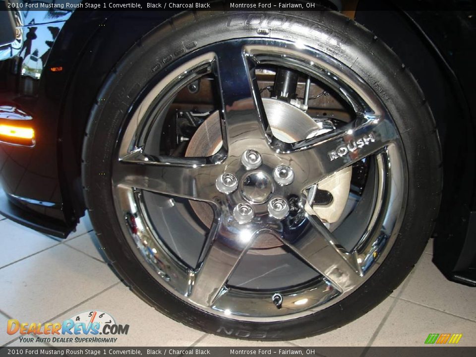 2010 Ford Mustang Roush Stage 1 Convertible Black / Charcoal Black Photo #10