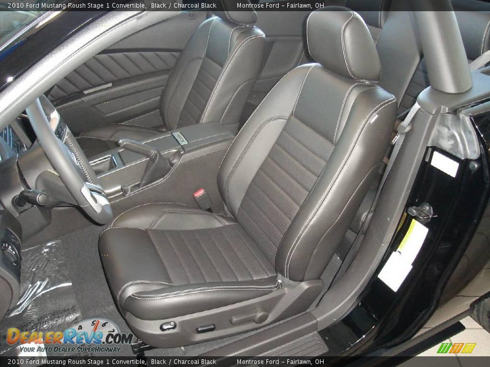 2010 Ford Mustang Roush Stage 1 Convertible Black / Charcoal Black Photo #11