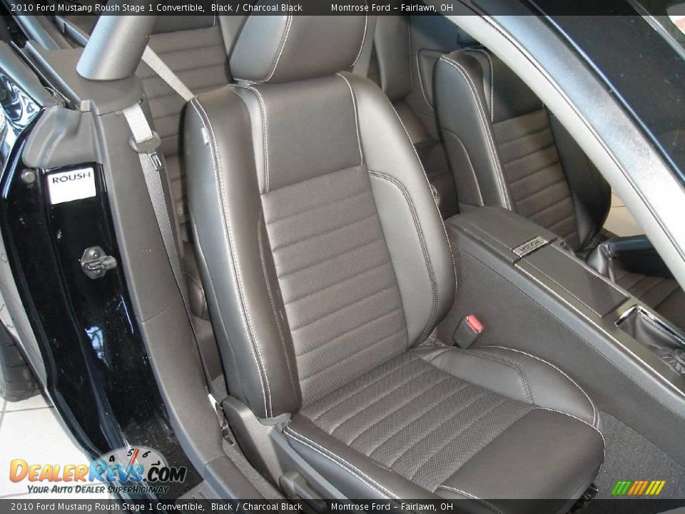 2010 Ford Mustang Roush Stage 1 Convertible Black / Charcoal Black Photo #12