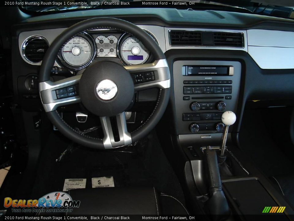 2010 Ford Mustang Roush Stage 1 Convertible Black / Charcoal Black Photo #15