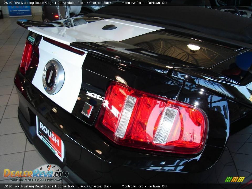 2010 Ford Mustang Roush Stage 1 Convertible Black / Charcoal Black Photo #16