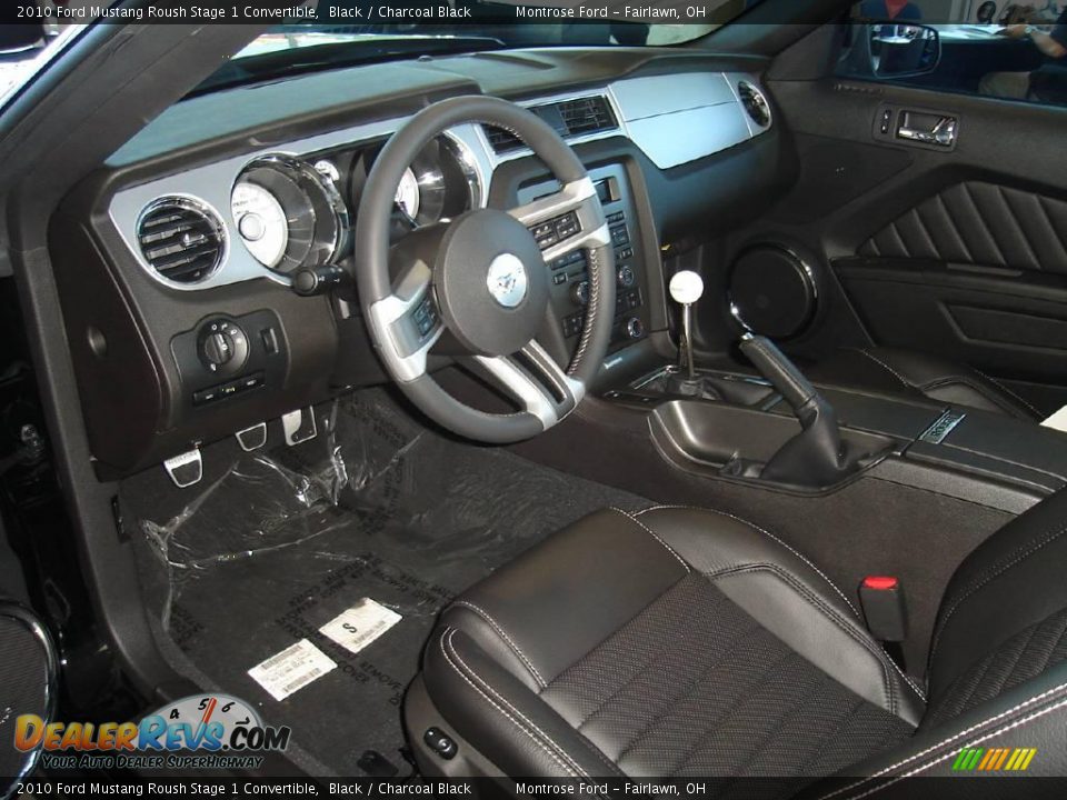 2010 Ford Mustang Roush Stage 1 Convertible Black / Charcoal Black Photo #20