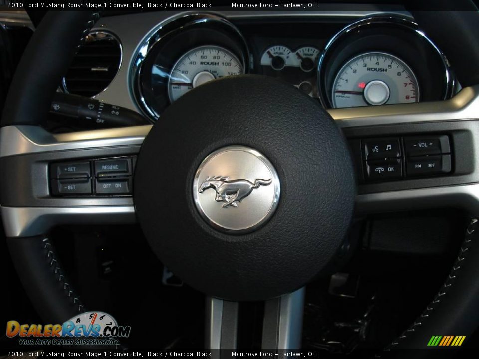 2010 Ford Mustang Roush Stage 1 Convertible Black / Charcoal Black Photo #22