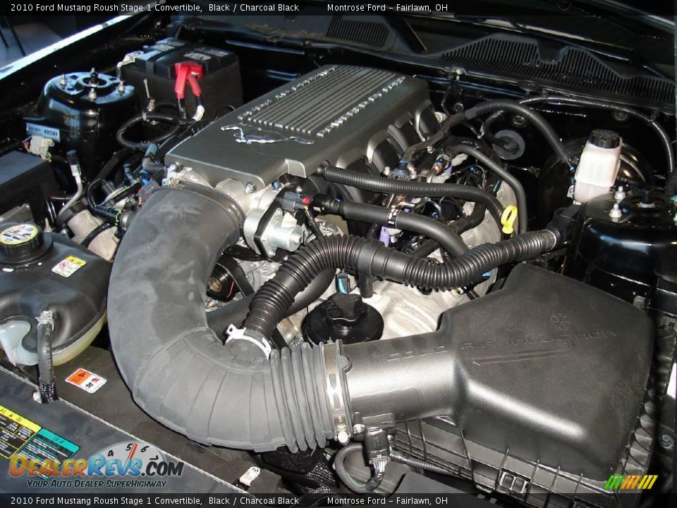 2010 Ford Mustang Roush Stage 1 Convertible Black / Charcoal Black Photo #25