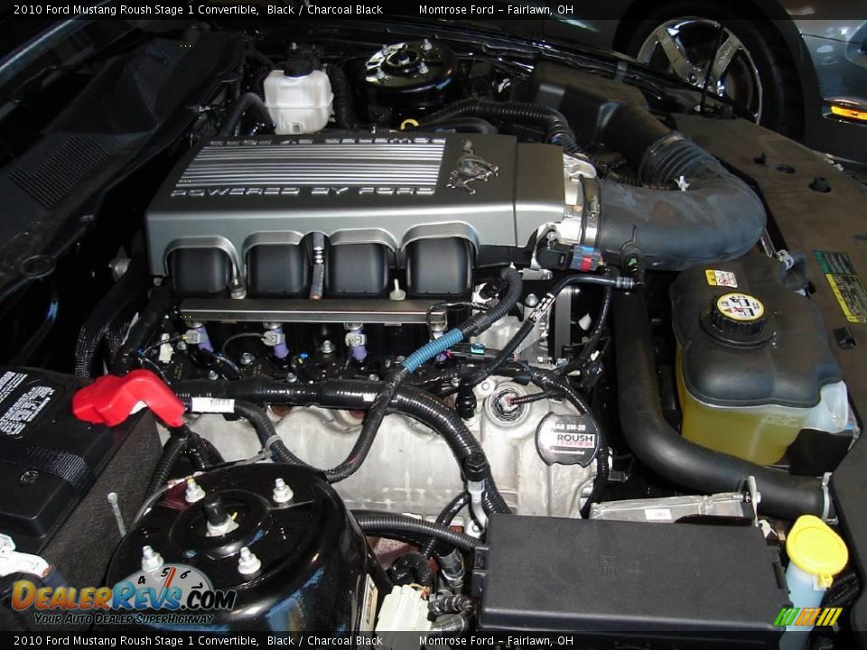 2010 Ford Mustang Roush Stage 1 Convertible Black / Charcoal Black Photo #26