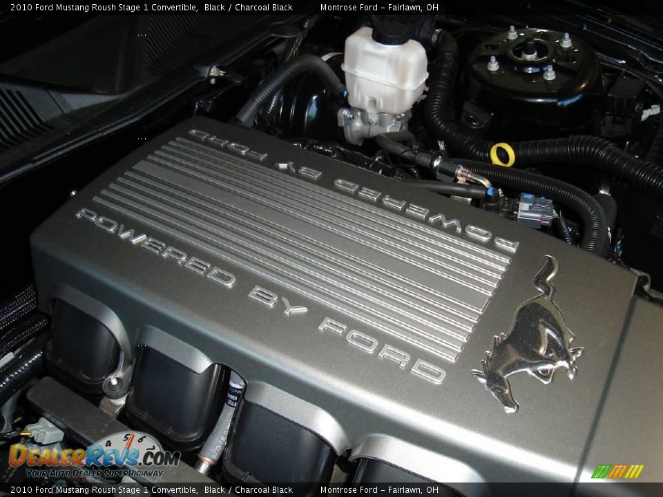 2010 Ford Mustang Roush Stage 1 Convertible Black / Charcoal Black Photo #27