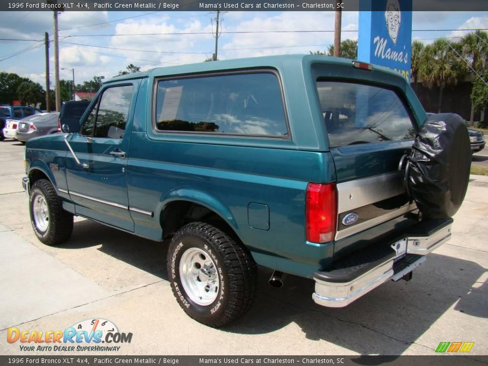 Pacific Green Metallic 1996 Ford Bronco XLT 4x4 Photo #6