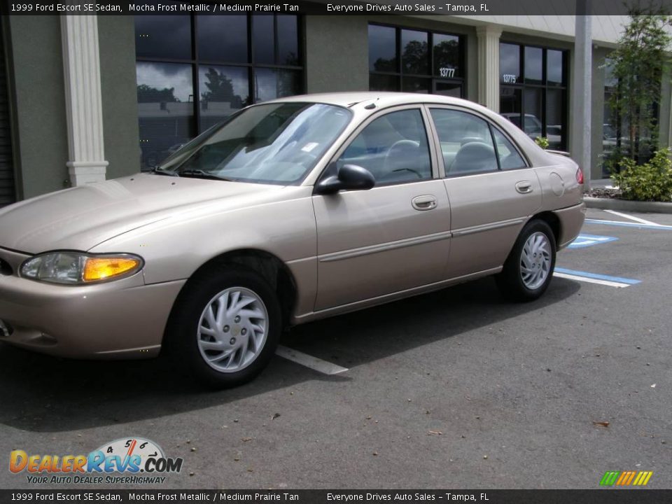 1999 Ford Escort SE Sedan Mocha Frost Metallic / Medium Prairie Tan Photo #2