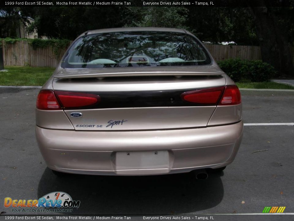 1999 Ford Escort SE Sedan Mocha Frost Metallic / Medium Prairie Tan Photo #3
