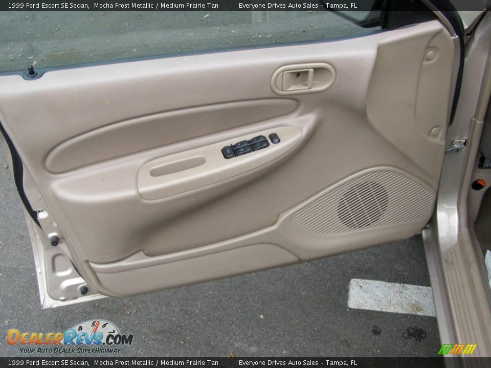 1999 Ford Escort SE Sedan Mocha Frost Metallic / Medium Prairie Tan Photo #9