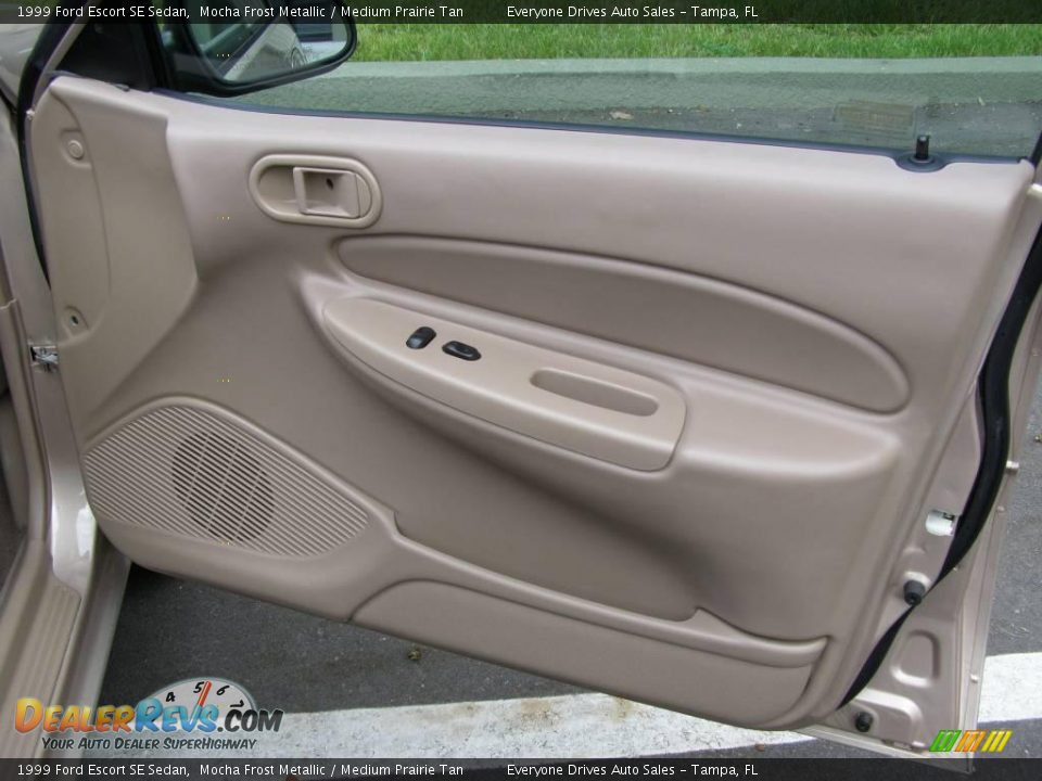 1999 Ford Escort SE Sedan Mocha Frost Metallic / Medium Prairie Tan Photo #10