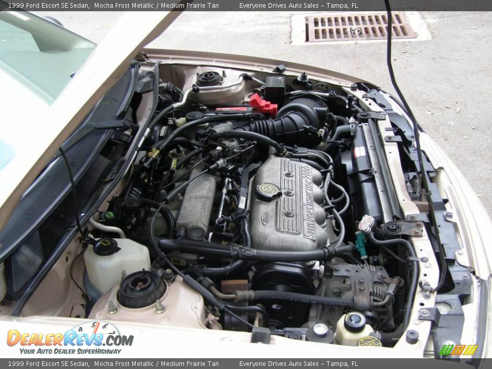 1999 Ford Escort SE Sedan Mocha Frost Metallic / Medium Prairie Tan Photo #23
