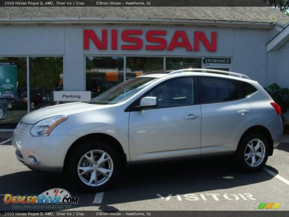 2009 Nissan Rogue SL AWD Silver Ice / Gray Photo #1