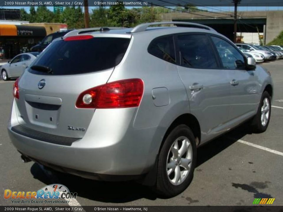2009 Nissan Rogue SL AWD Silver Ice / Gray Photo #6