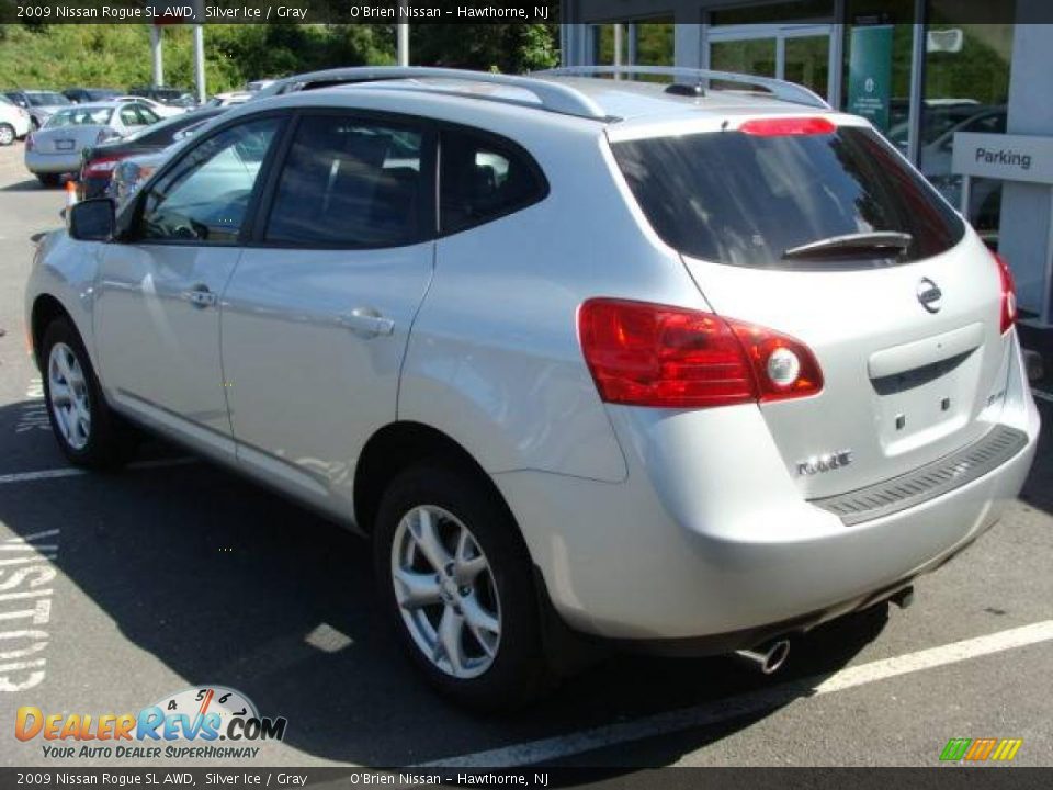 2009 Nissan Rogue SL AWD Silver Ice / Gray Photo #8