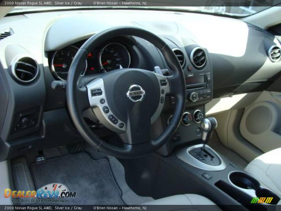2009 Nissan Rogue SL AWD Silver Ice / Gray Photo #10