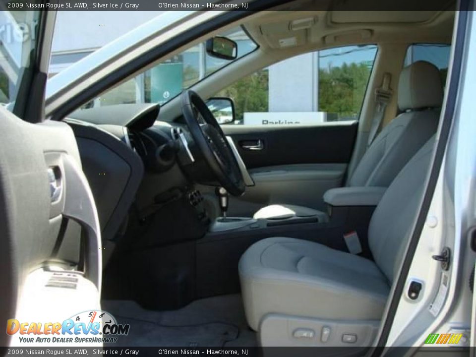 2009 Nissan Rogue SL AWD Silver Ice / Gray Photo #12