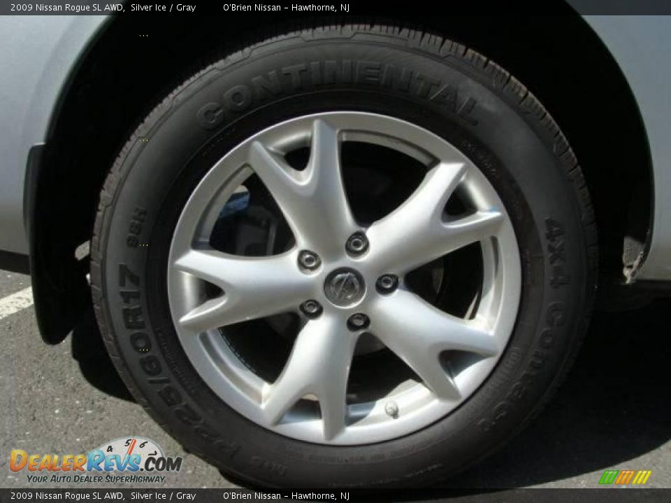 2009 Nissan Rogue SL AWD Silver Ice / Gray Photo #31