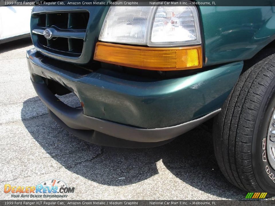 1999 Ford Ranger XLT Regular Cab Amazon Green Metallic / Medium Graphite Photo #32