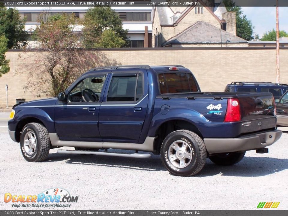 2003 Ford Explorer Sport Trac XLT 4x4 True Blue Metallic / Medium Flint Photo #2