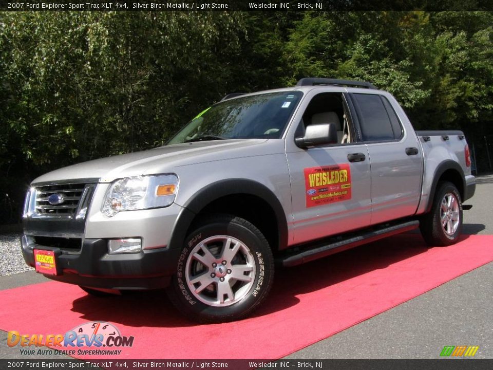 2007 Ford Explorer Sport Trac XLT 4x4 Silver Birch Metallic / Light Stone Photo #1