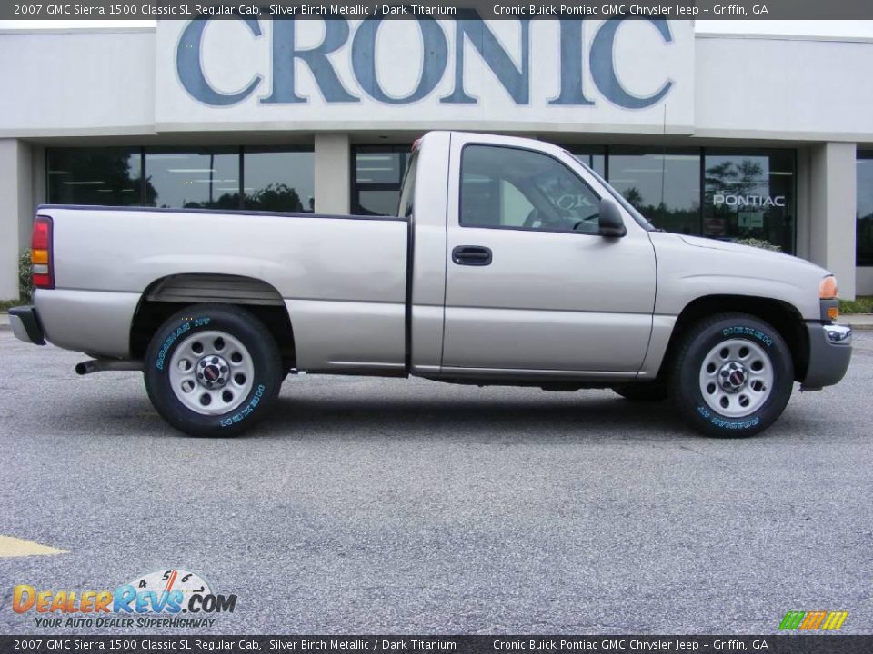 2007 GMC Sierra 1500 Classic SL Regular Cab Silver Birch Metallic / Dark Titanium Photo #1