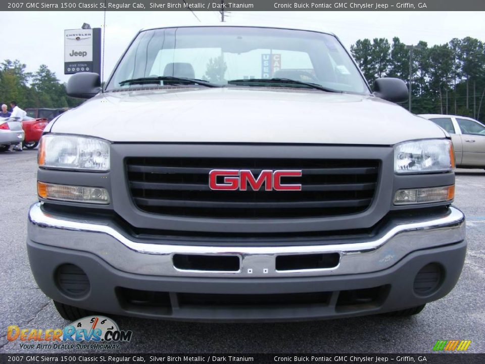 2007 GMC Sierra 1500 Classic SL Regular Cab Silver Birch Metallic / Dark Titanium Photo #3