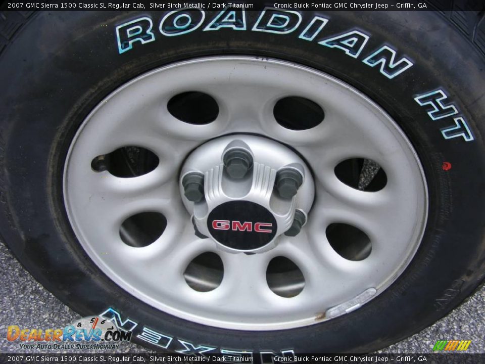 2007 GMC Sierra 1500 Classic SL Regular Cab Silver Birch Metallic / Dark Titanium Photo #9