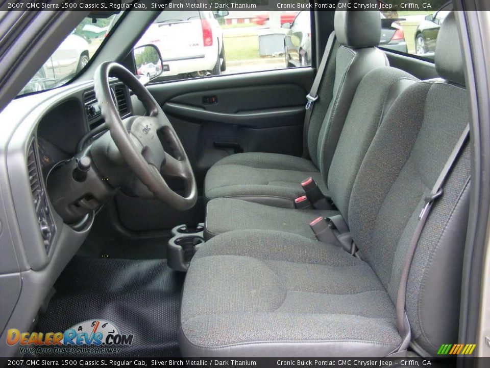 2007 GMC Sierra 1500 Classic SL Regular Cab Silver Birch Metallic / Dark Titanium Photo #10