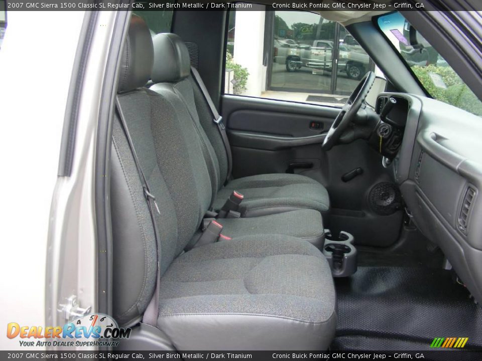 2007 GMC Sierra 1500 Classic SL Regular Cab Silver Birch Metallic / Dark Titanium Photo #13