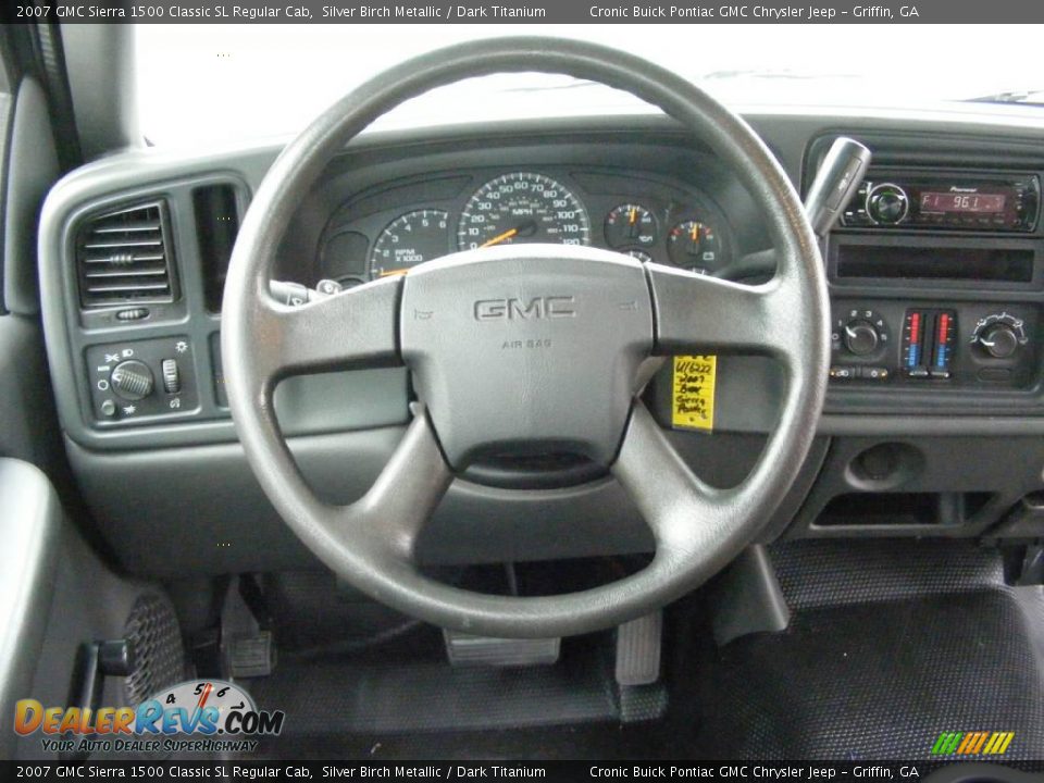 2007 GMC Sierra 1500 Classic SL Regular Cab Silver Birch Metallic / Dark Titanium Photo #16