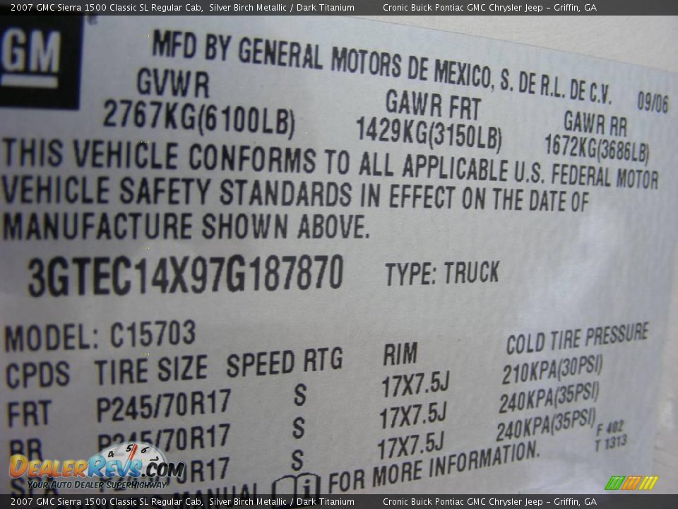2007 GMC Sierra 1500 Classic SL Regular Cab Silver Birch Metallic / Dark Titanium Photo #21