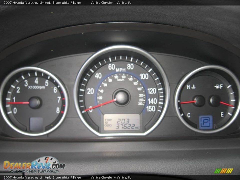 2007 Hyundai Veracruz Limited Stone White / Beige Photo #6