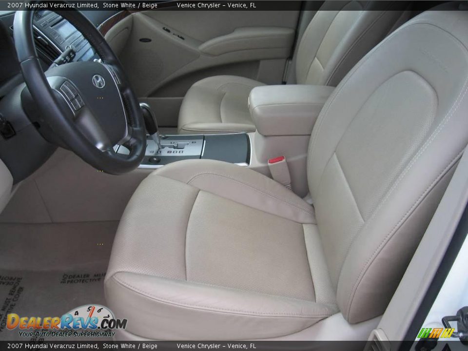 2007 Hyundai Veracruz Limited Stone White / Beige Photo #9