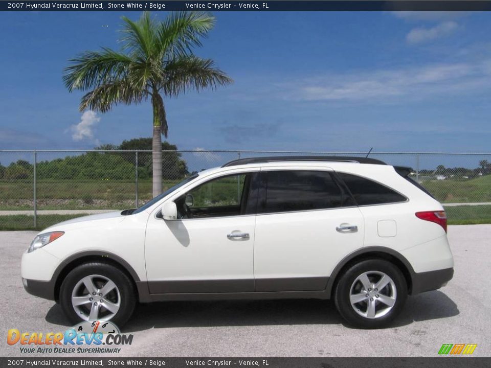 2007 Hyundai Veracruz Limited Stone White / Beige Photo #14