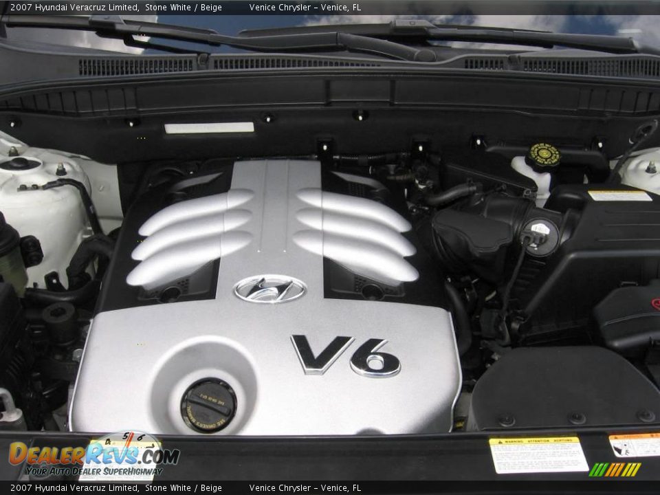 2007 Hyundai Veracruz Limited Stone White / Beige Photo #31