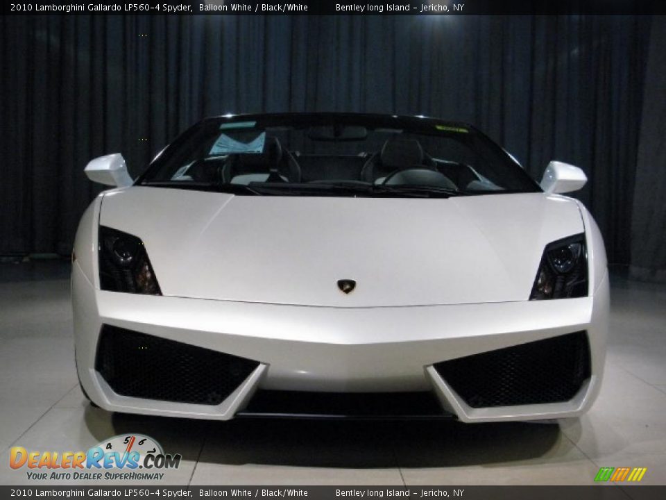 2010 Lamborghini Gallardo LP560-4 Spyder Balloon White / Black/White Photo #4