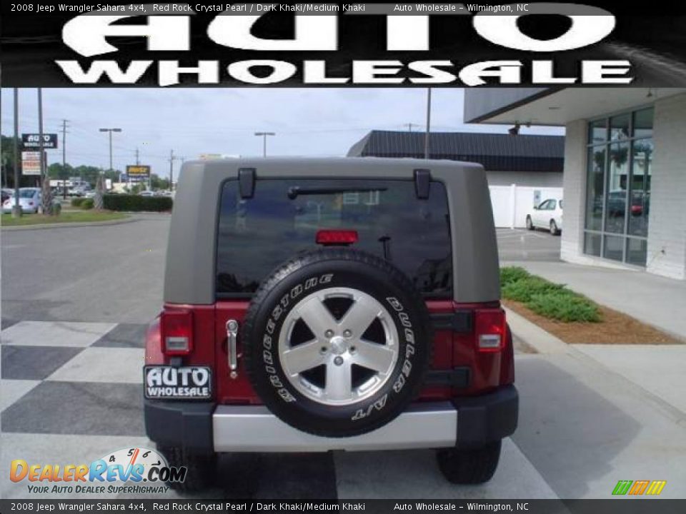 2008 Jeep Wrangler Sahara 4x4 Red Rock Crystal Pearl / Dark Khaki/Medium Khaki Photo #3