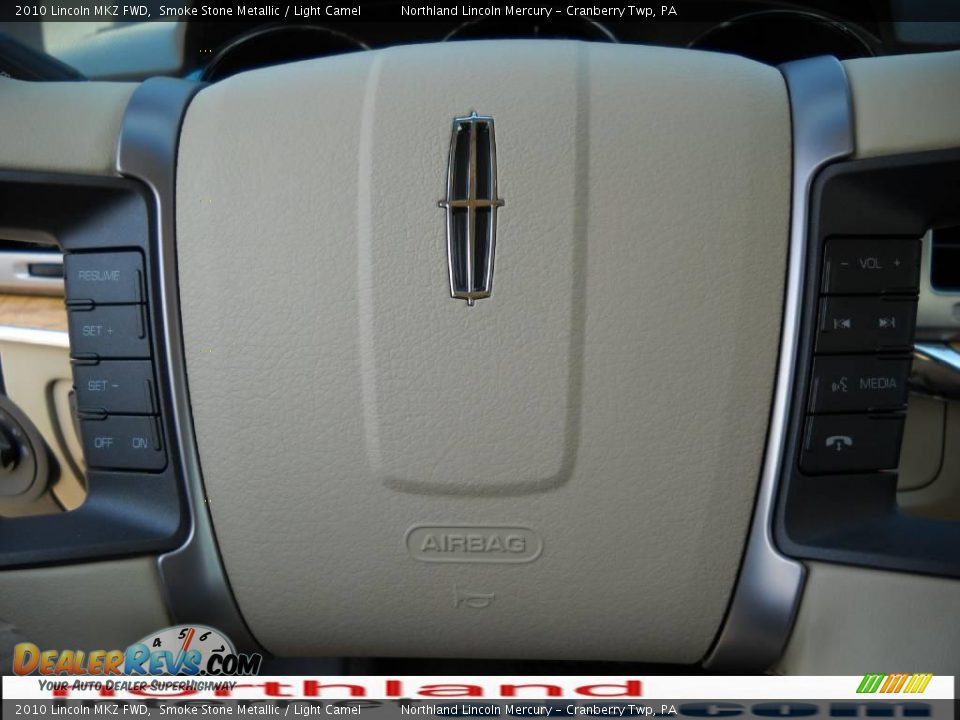 2010 Lincoln MKZ FWD Smoke Stone Metallic / Light Camel Photo #19