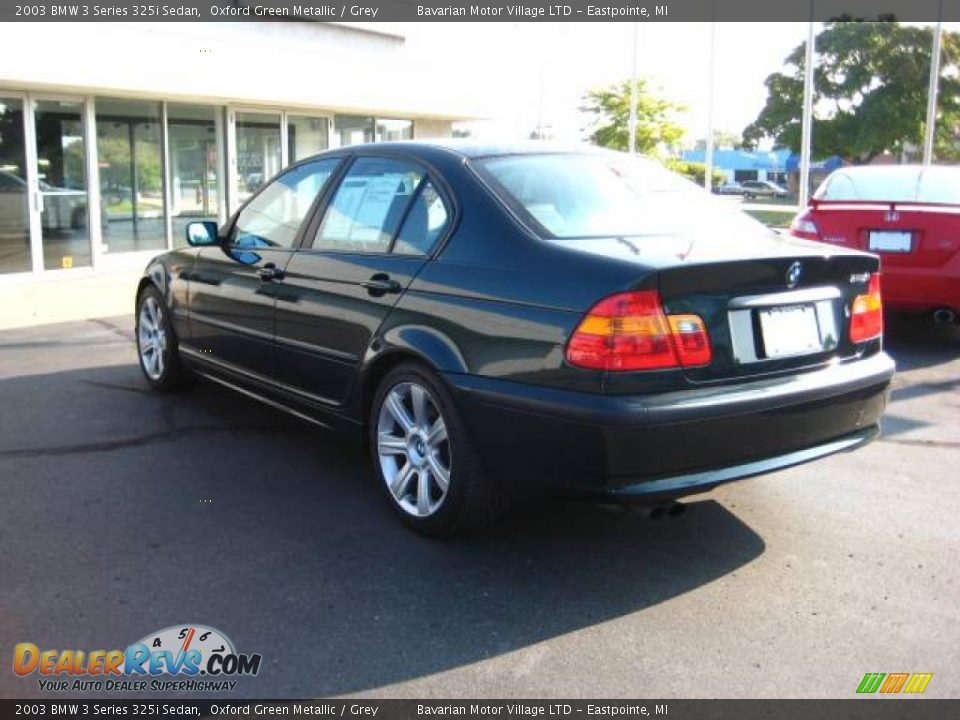 2003 BMW 3 Series 325i Sedan Oxford Green Metallic / Grey Photo #5